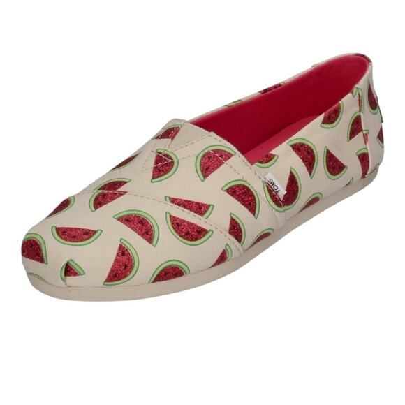 TOMS Sparkling Watermelon Slip On Alpargatas Size US 10 / Euro 42, Pre-owned - Picture 7 of 16